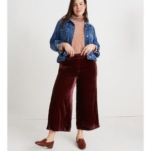 🆕madewell Velvet cropped pants ♥️